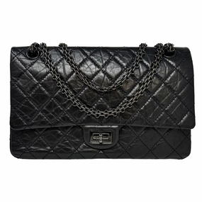 Chanel Reissue 226 So Black Double Flap Bag