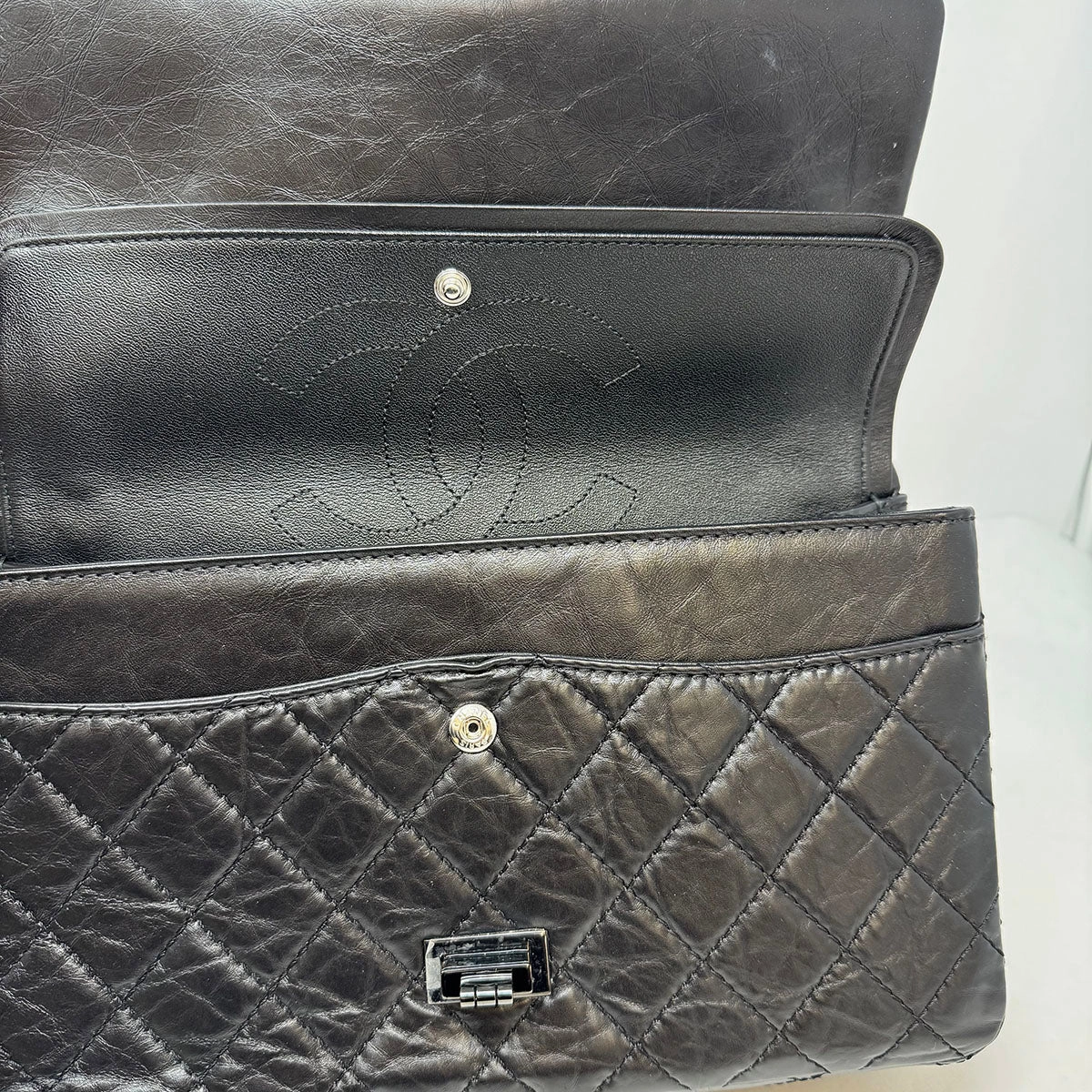 Chanel Reissue 226 So Black Double Flap Bag