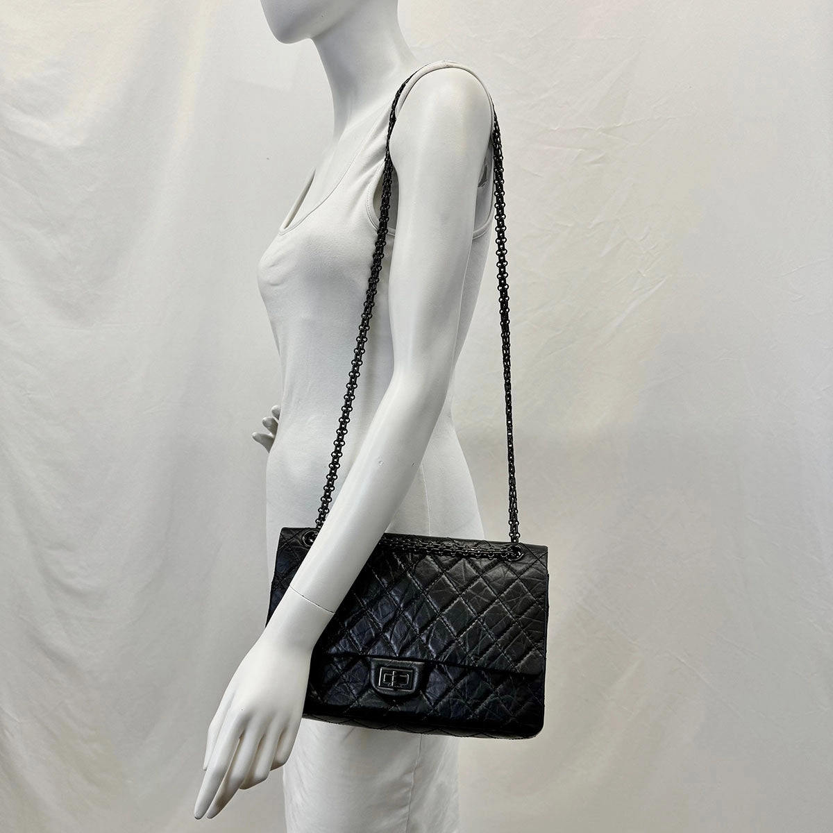 Chanel Reissue 226 So Black Double Flap Bag