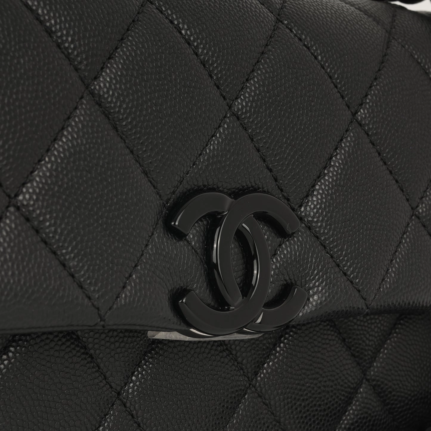Chanel Seasonal Mini Flap Black Quilted Caviar CGHW