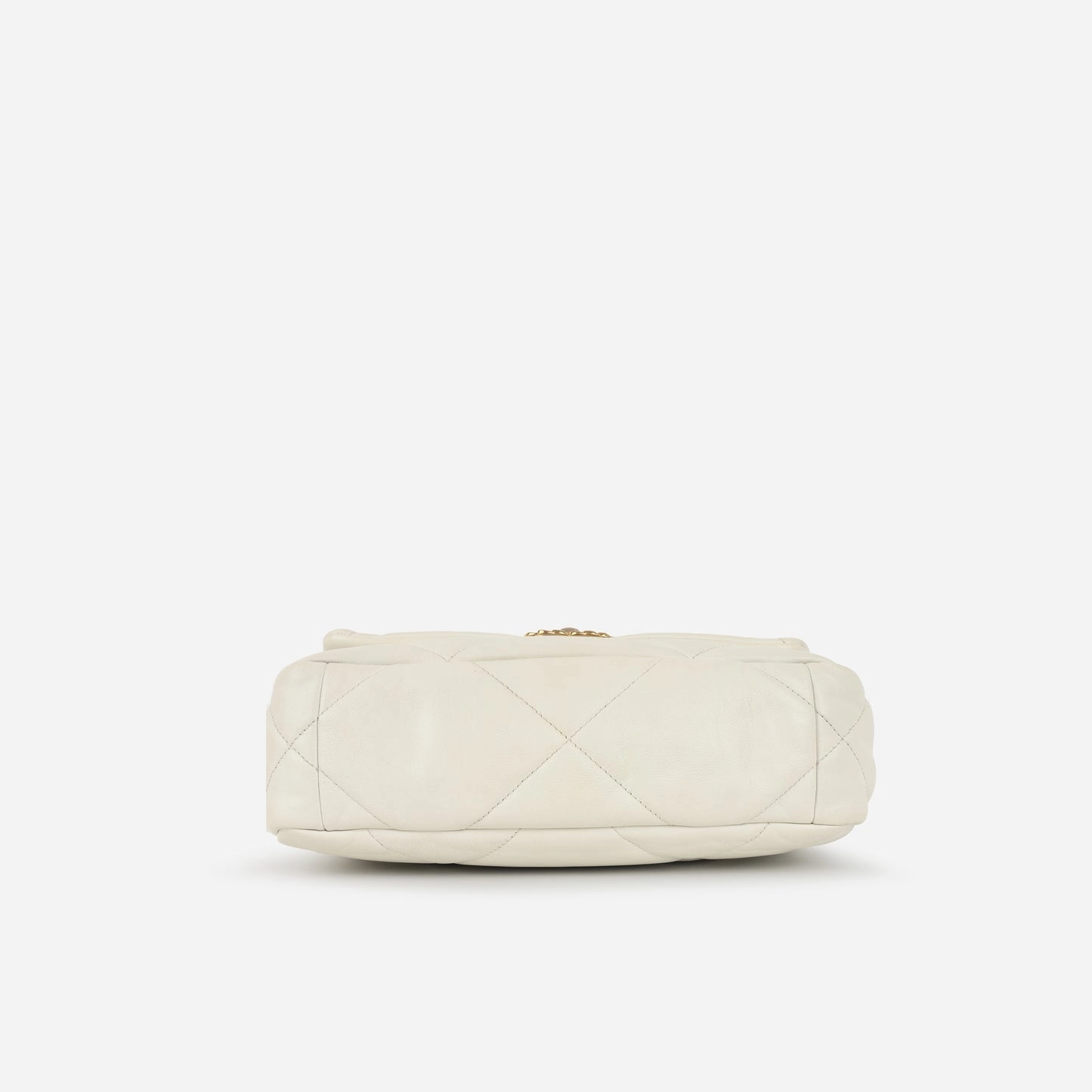 Chanel Small 19 Flap Bag White Lambskin MHW