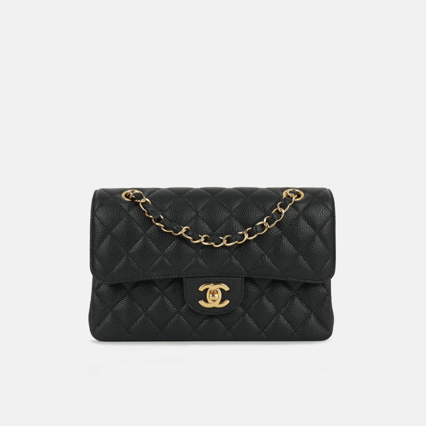 Chanel Small Classic Flap Black Caviar GHW 2020