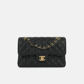 Chanel Small Classic Flap Black Caviar GHW 2020