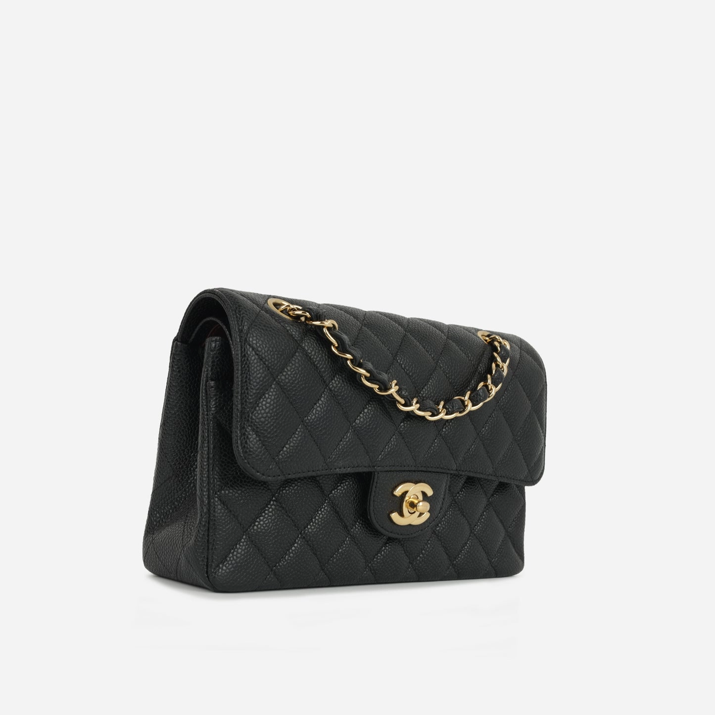 Chanel Small Classic Flap Black Caviar GHW 2020