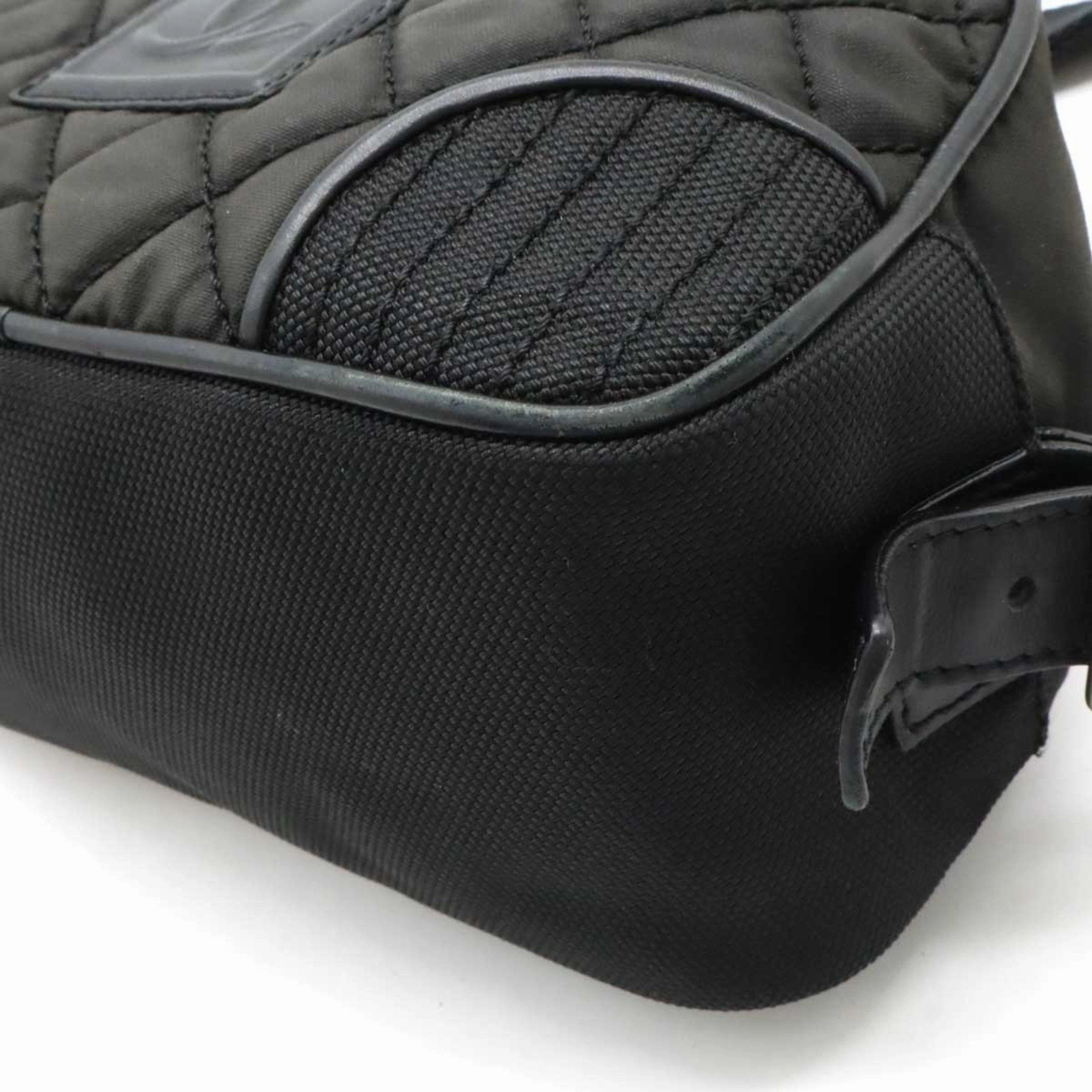 Chanel Sport Nylon Leather Shoulder Bag (Pre-Owned)