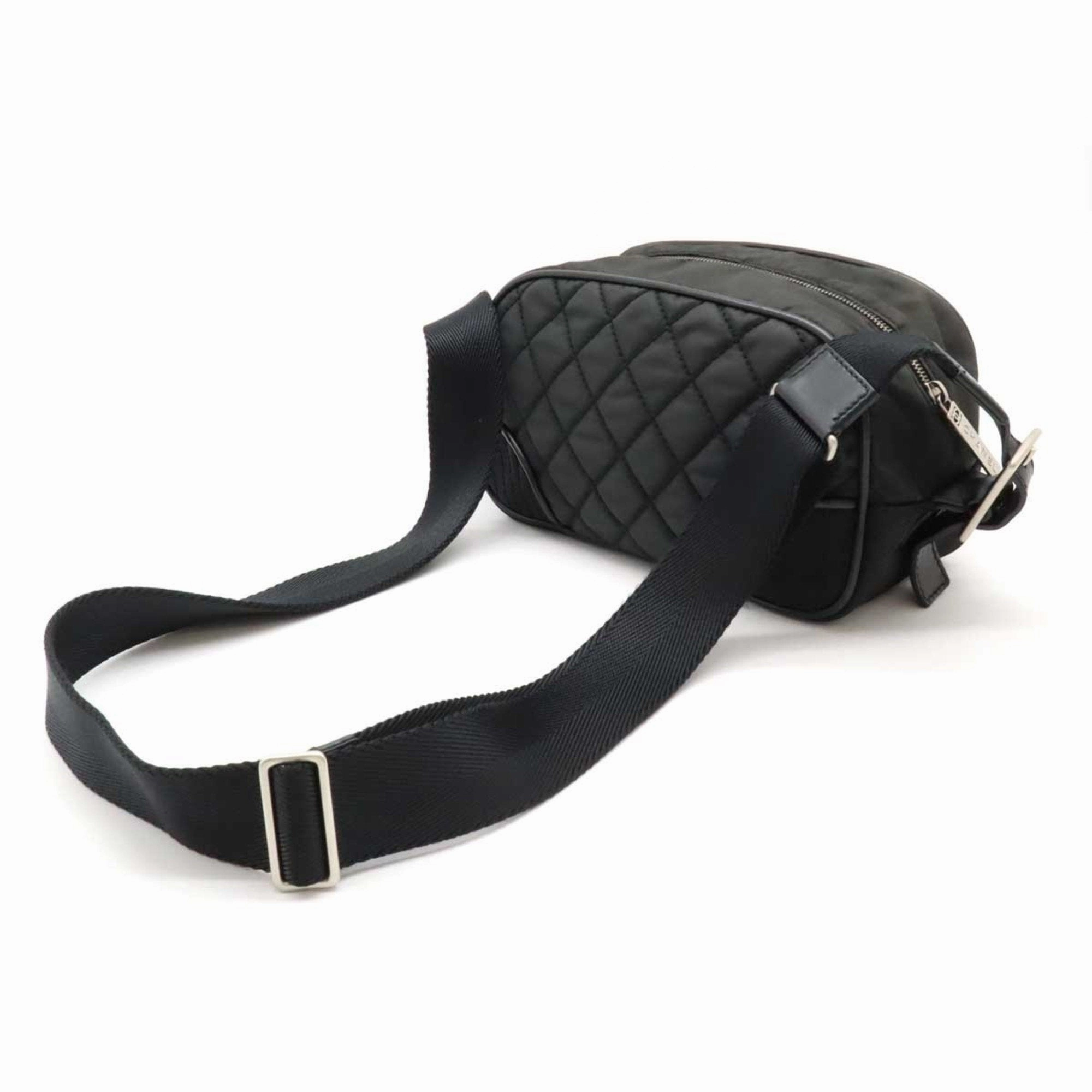 Chanel Sport Nylon Leather Shoulder Bag (Pre-Owned)