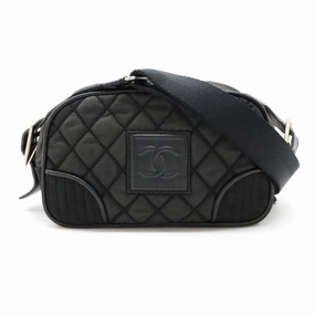 Chanel Sport Nylon Leather Shoulder Bag (Pre-Owned)