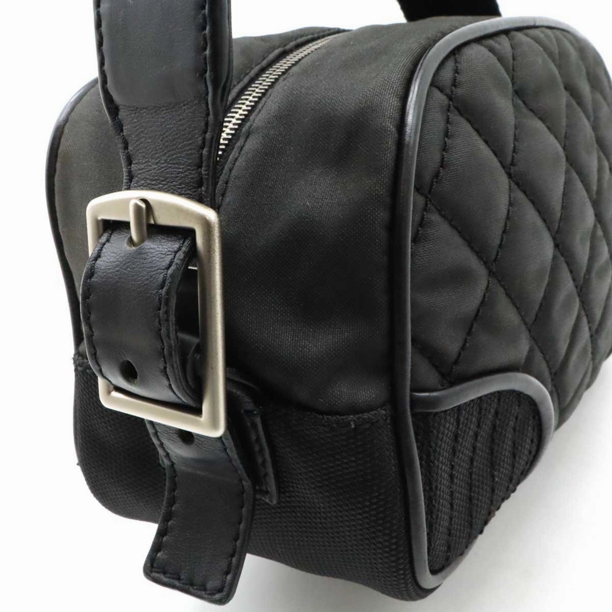 Chanel Sport Nylon Leather Shoulder Bag (Pre-Owned)