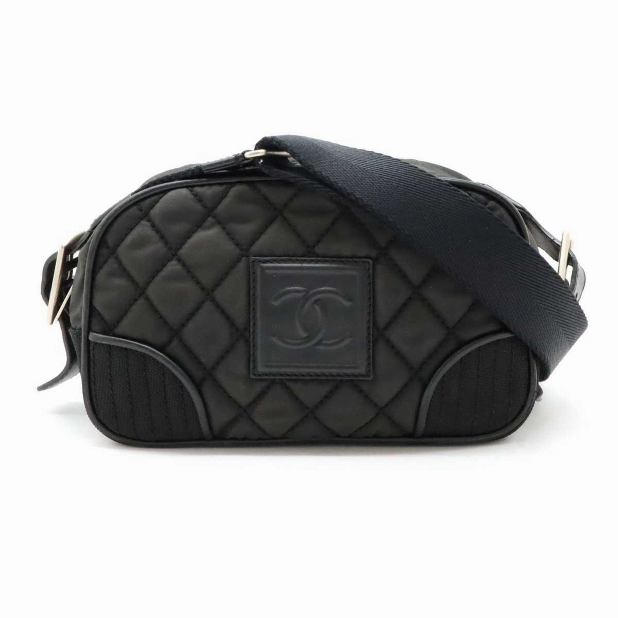 Chanel Sport Nylon Leather Shoulder Bag (Pre-Owned)