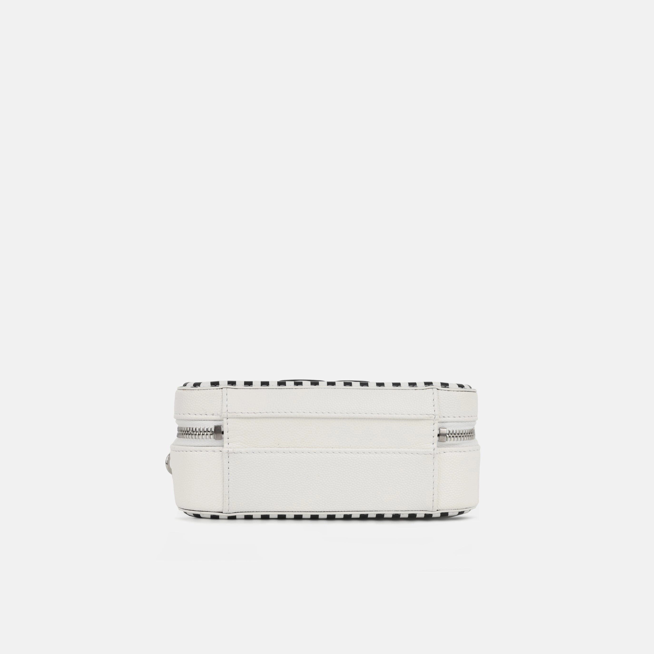 Chanel Striped Small Filigree CC Vanity Case