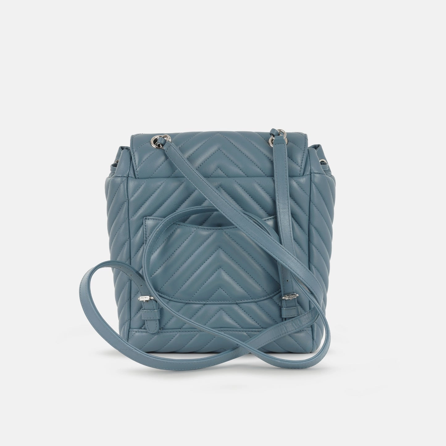 Chanel Urban Spirit Backpack Blue Lambskin SHW