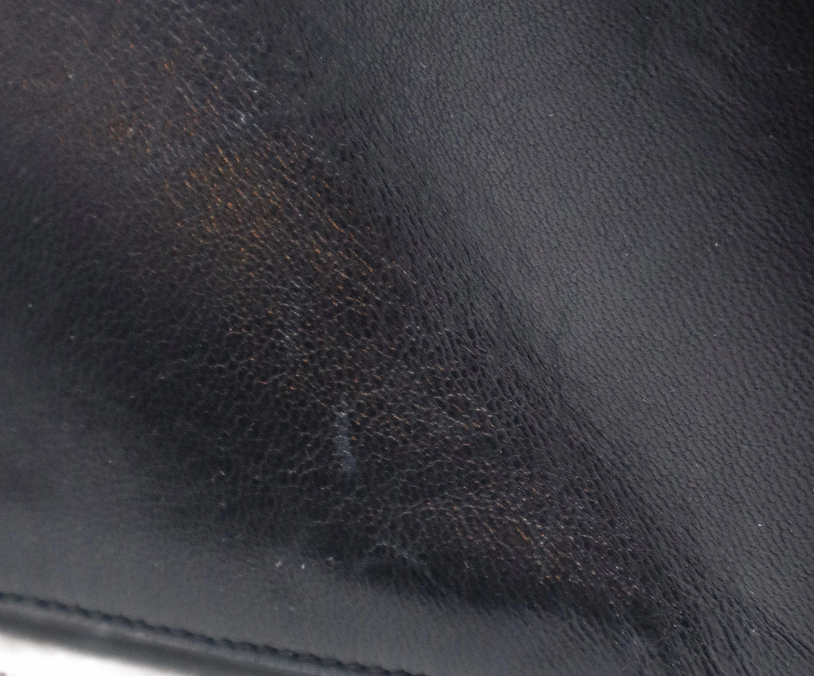 Chanel Vintage Black Quilted Leather Shoulder Bag