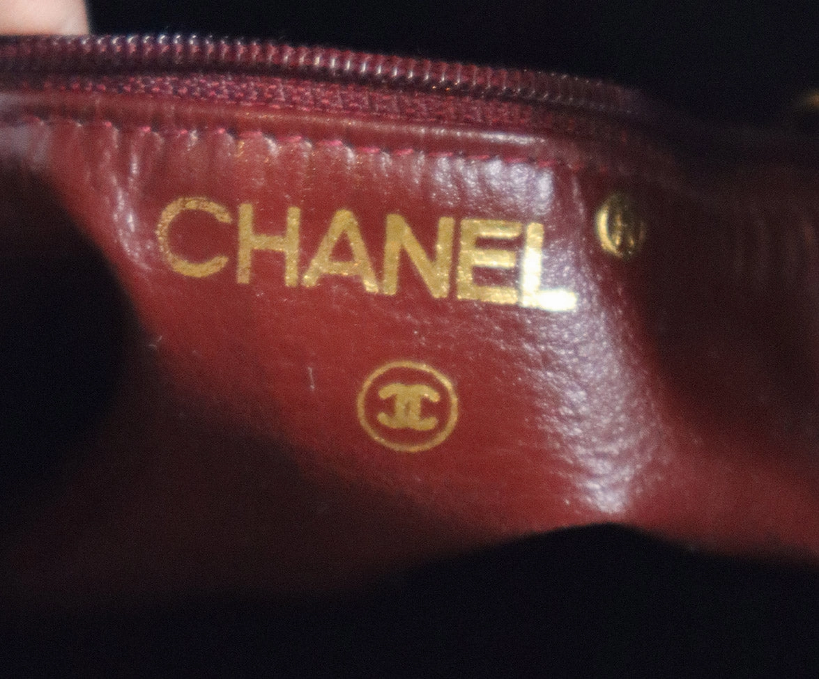 Chanel Vintage Black Quilted Leather Shoulder Bag