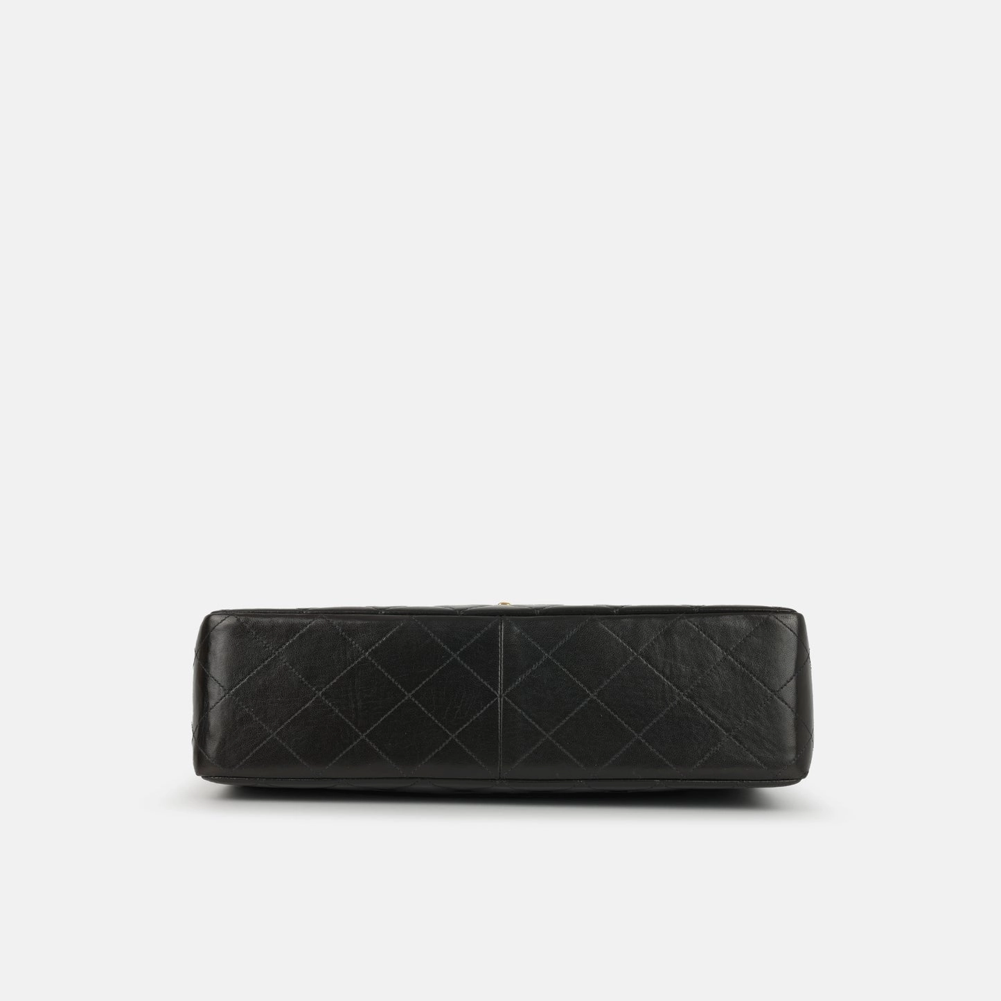 Chanel Vintage XL Classic Flap Black Lambskin GHW