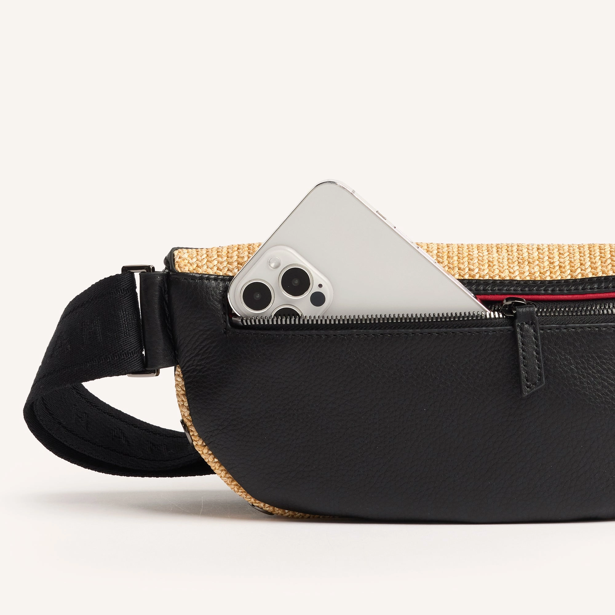 Charles Crossbody | Chaparral Raffia/Gunmetal | Med