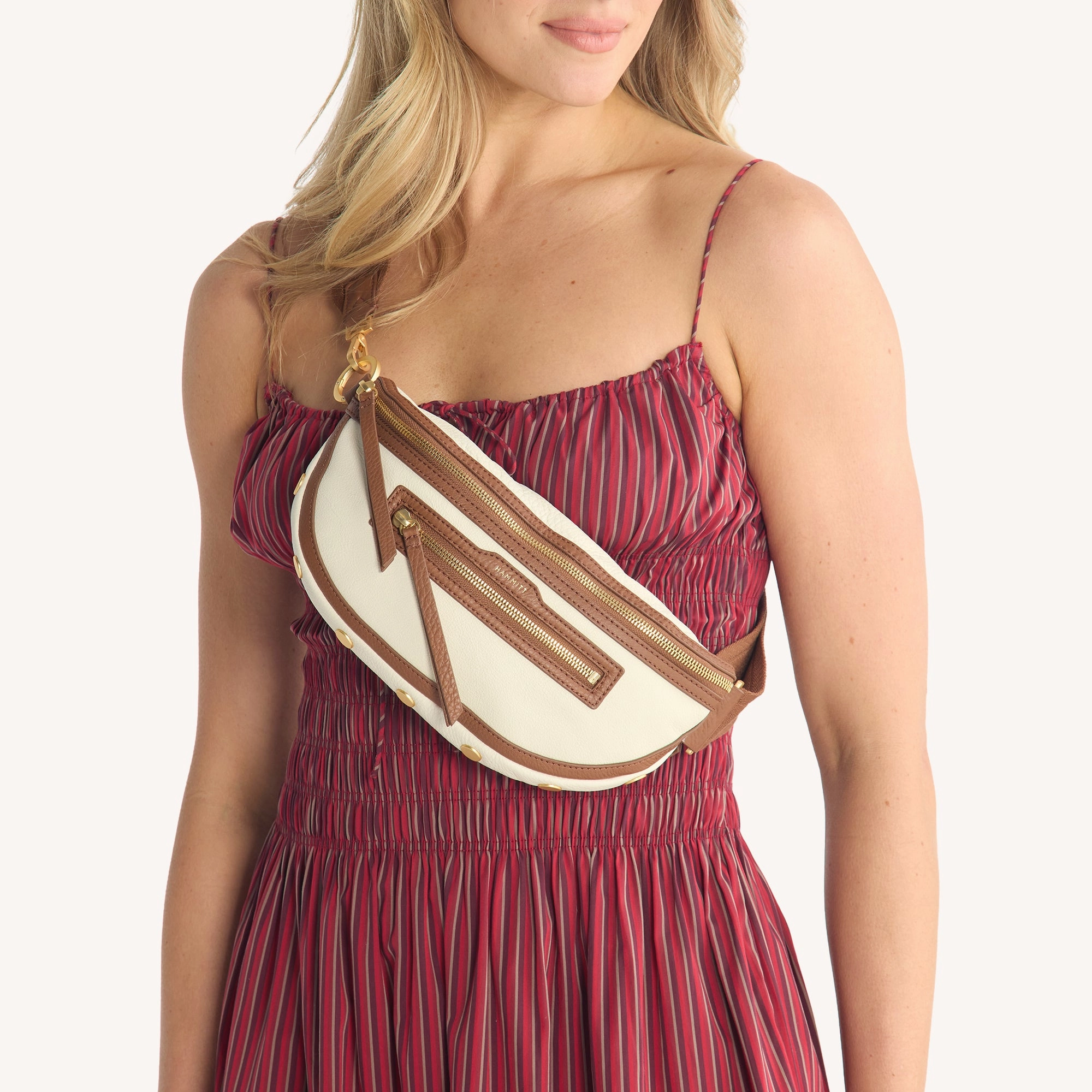 Charles Crossbody | Courtyard Cream/Brushed Gold | Med
