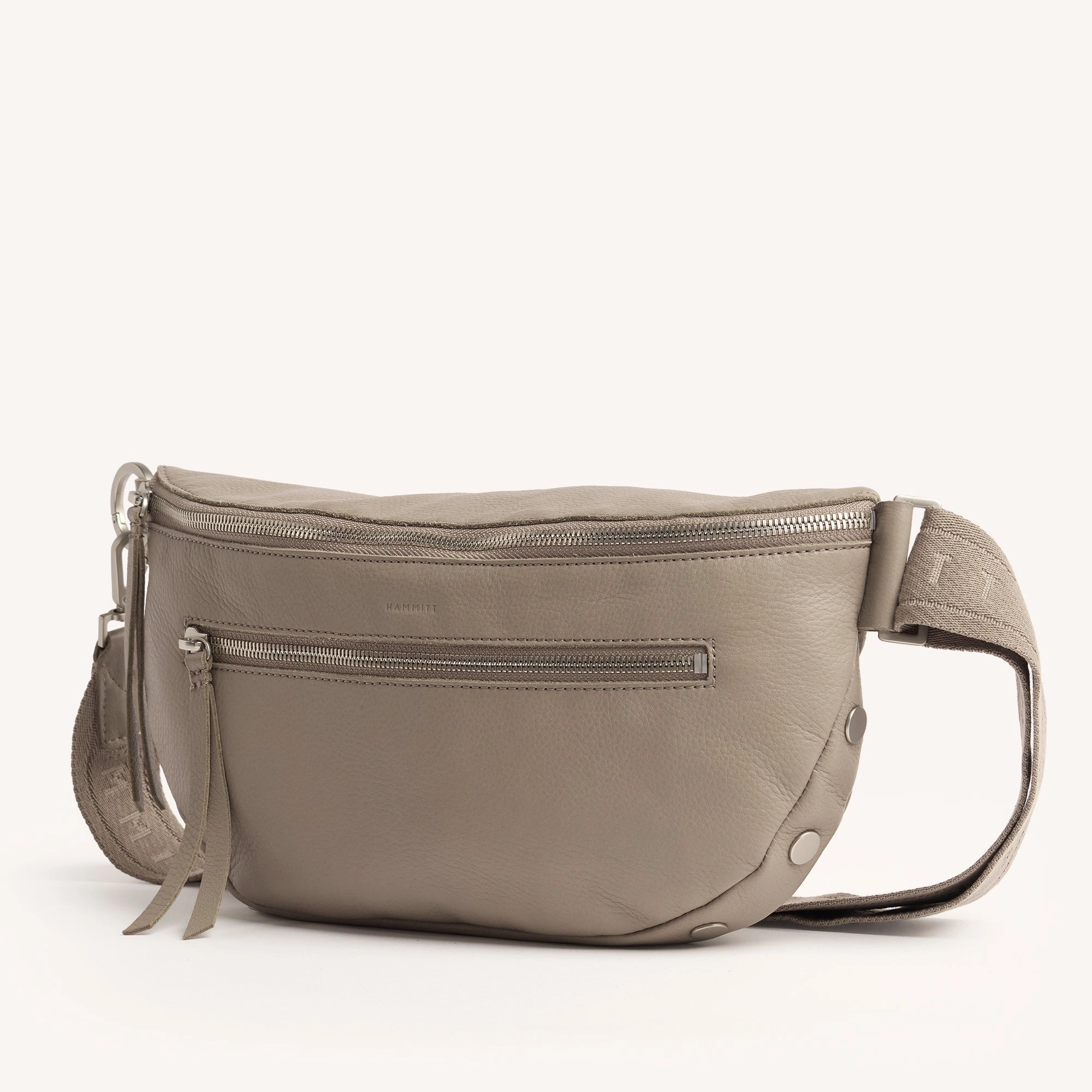 Charles Crossbody | Pewter Pebble/Brushed Silver | Lrg