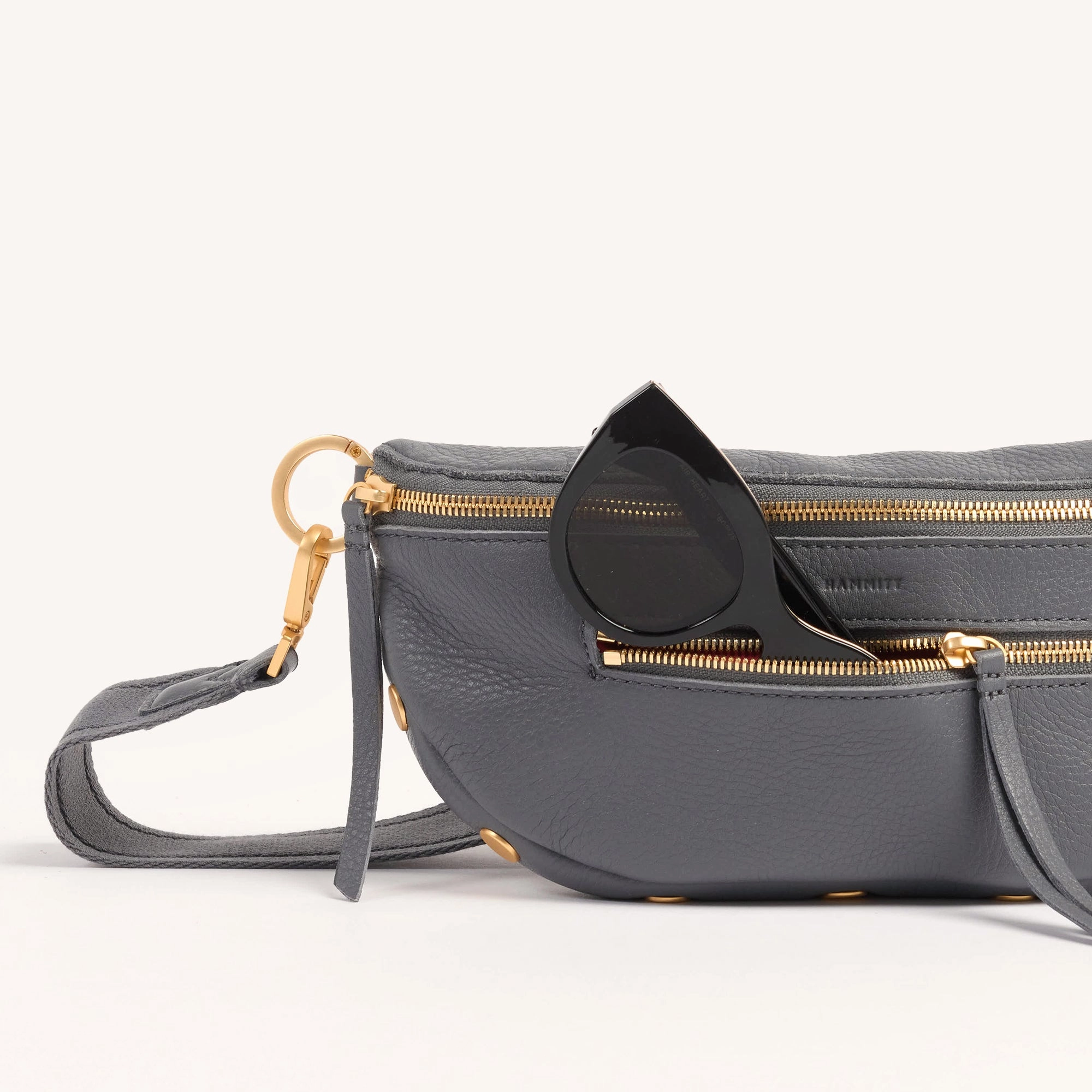 Charles Crossbody | Sonnet Grey/Brushed Gold | Med