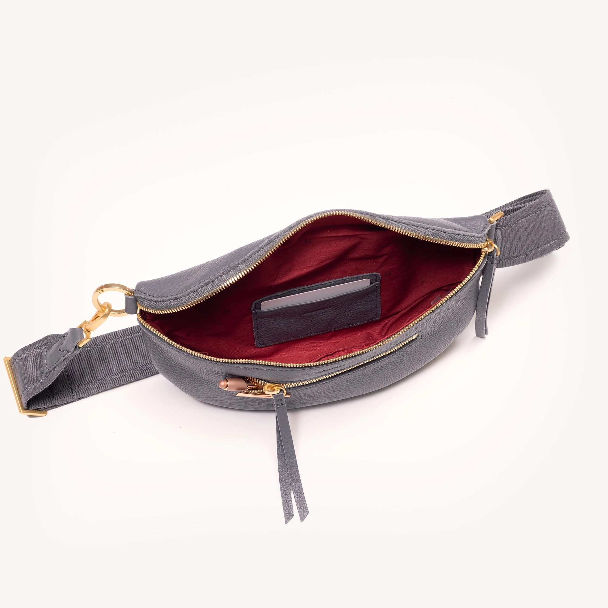 Charles Crossbody | Sonnet Grey/Brushed Gold | Med
