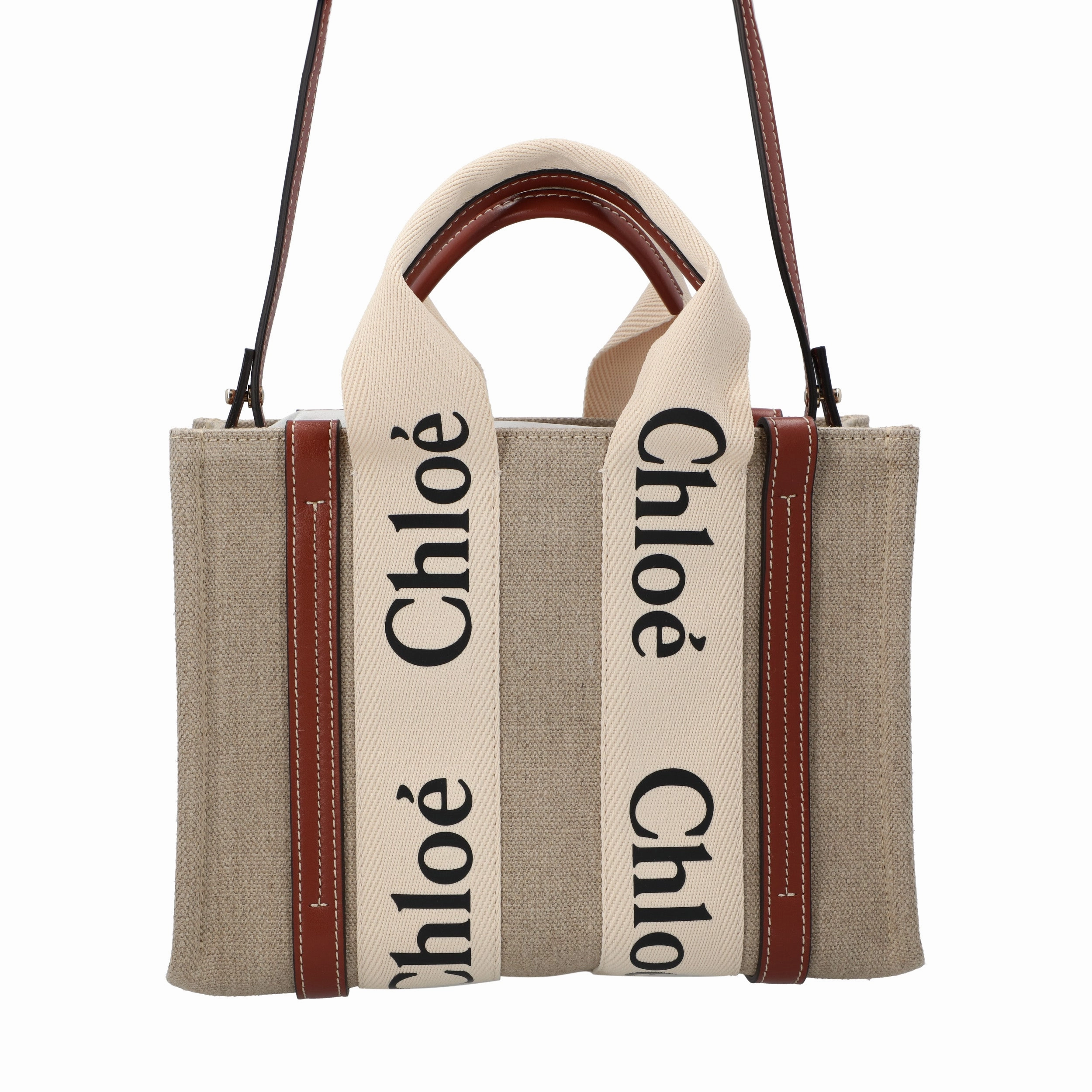 Chlo Small Woody Tote Bag Brown