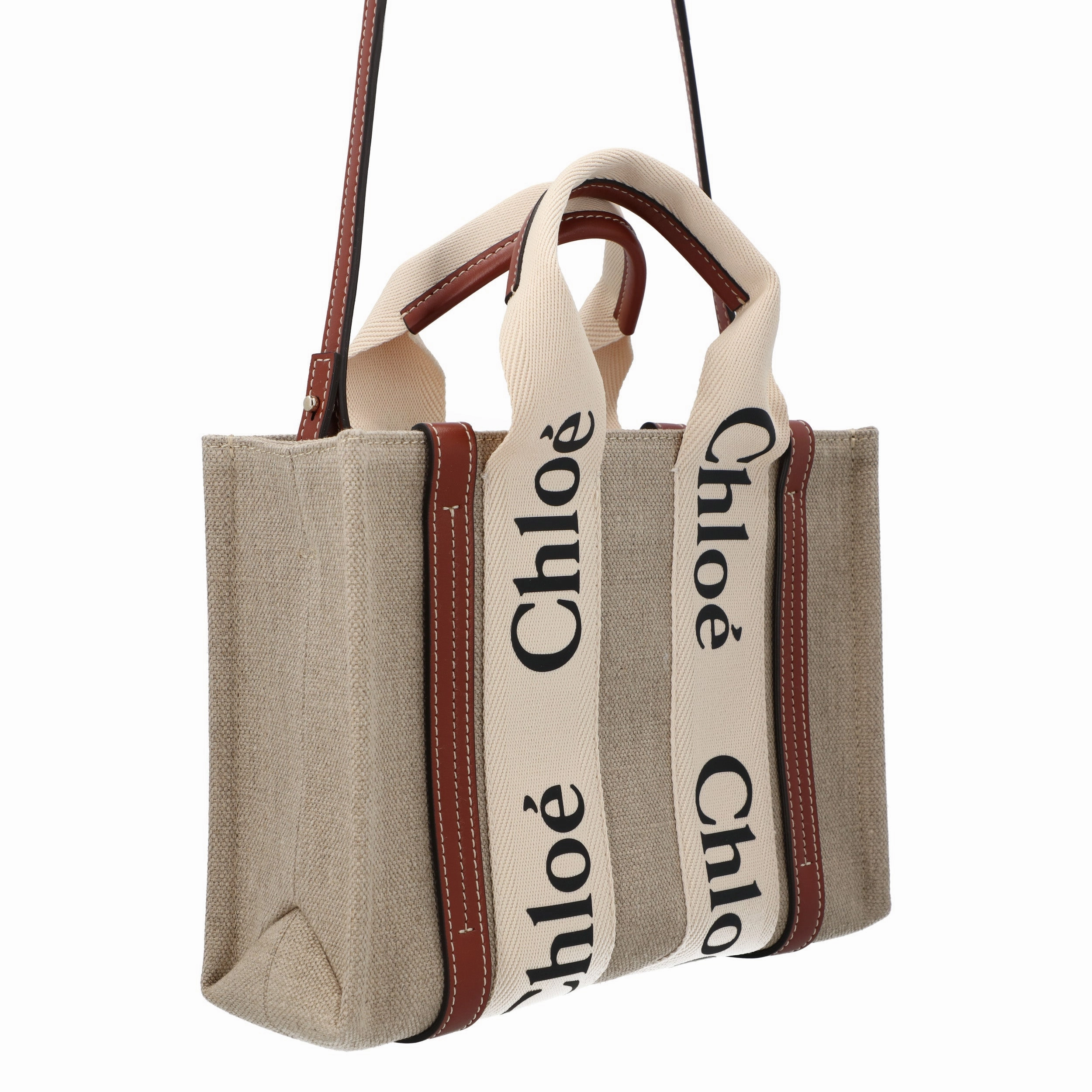 Chlo Small Woody Tote Bag Brown