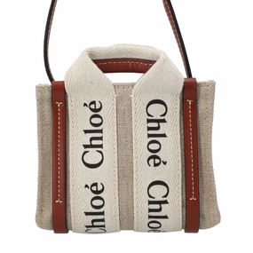 Chlo Woody Nano Tote Brown