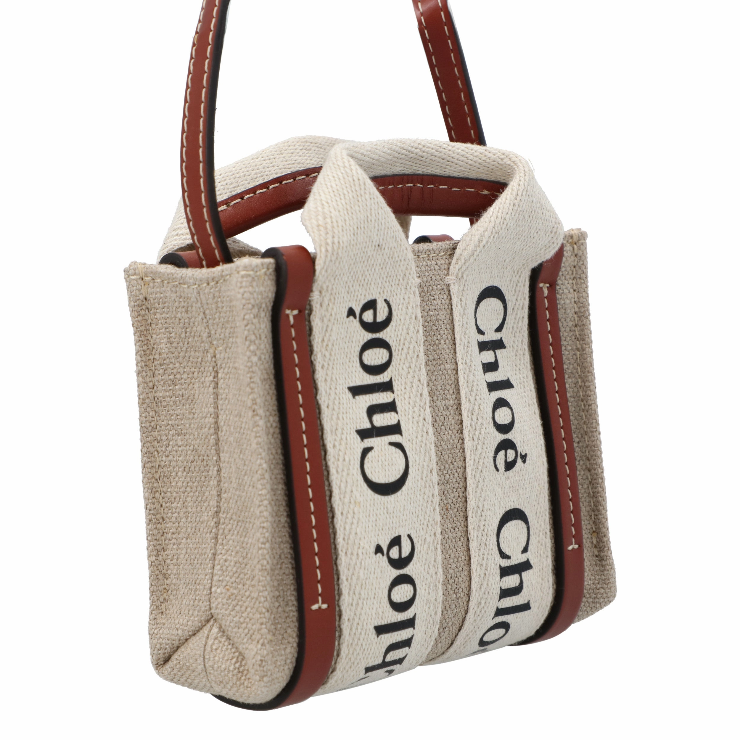 Chlo Woody Nano Tote Brown
