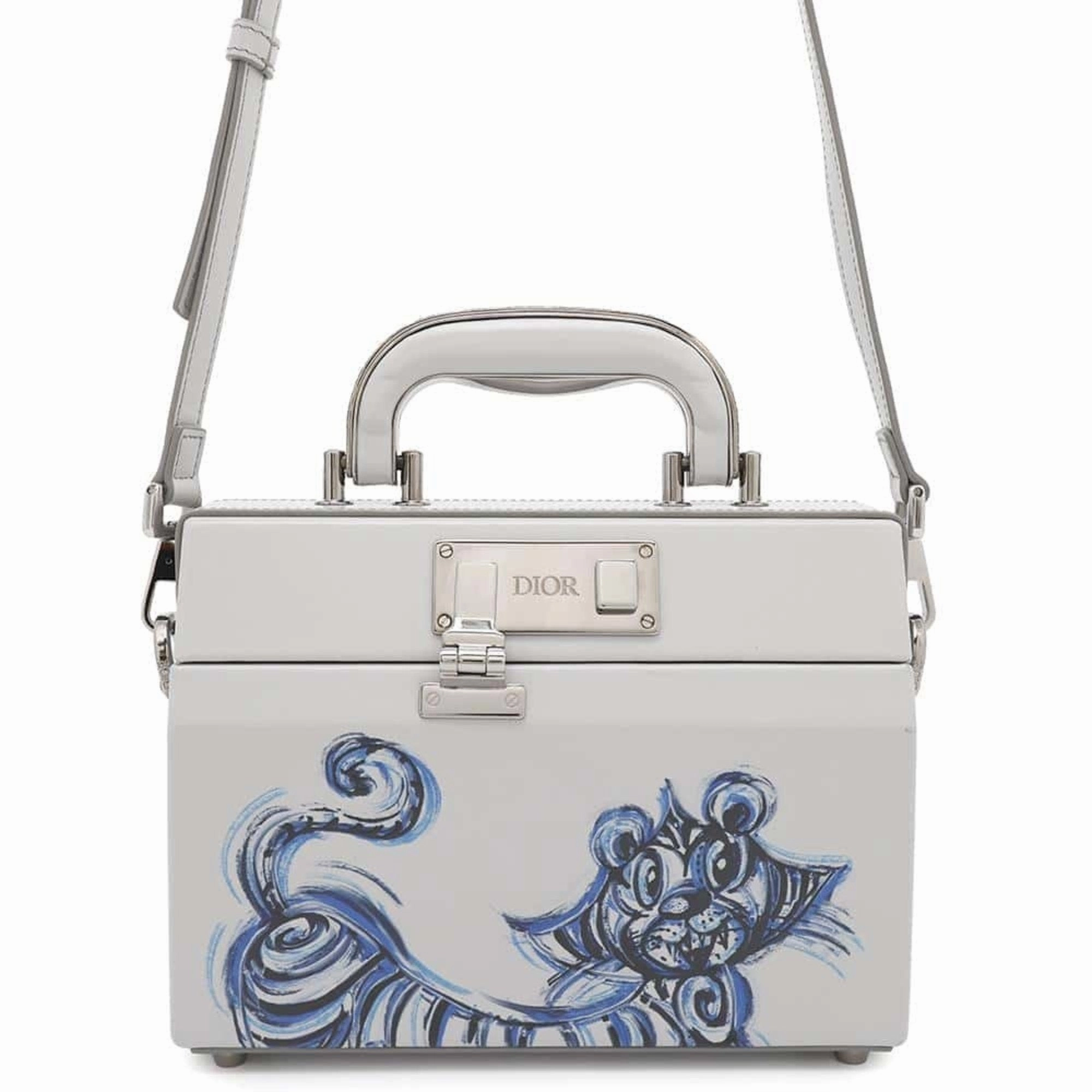 Christian Dior blue Leather Handbag Shoulder Bag (Pre-Owned)