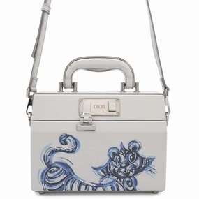 Christian Dior blue Leather Handbag Shoulder Bag (Pre-Owned)