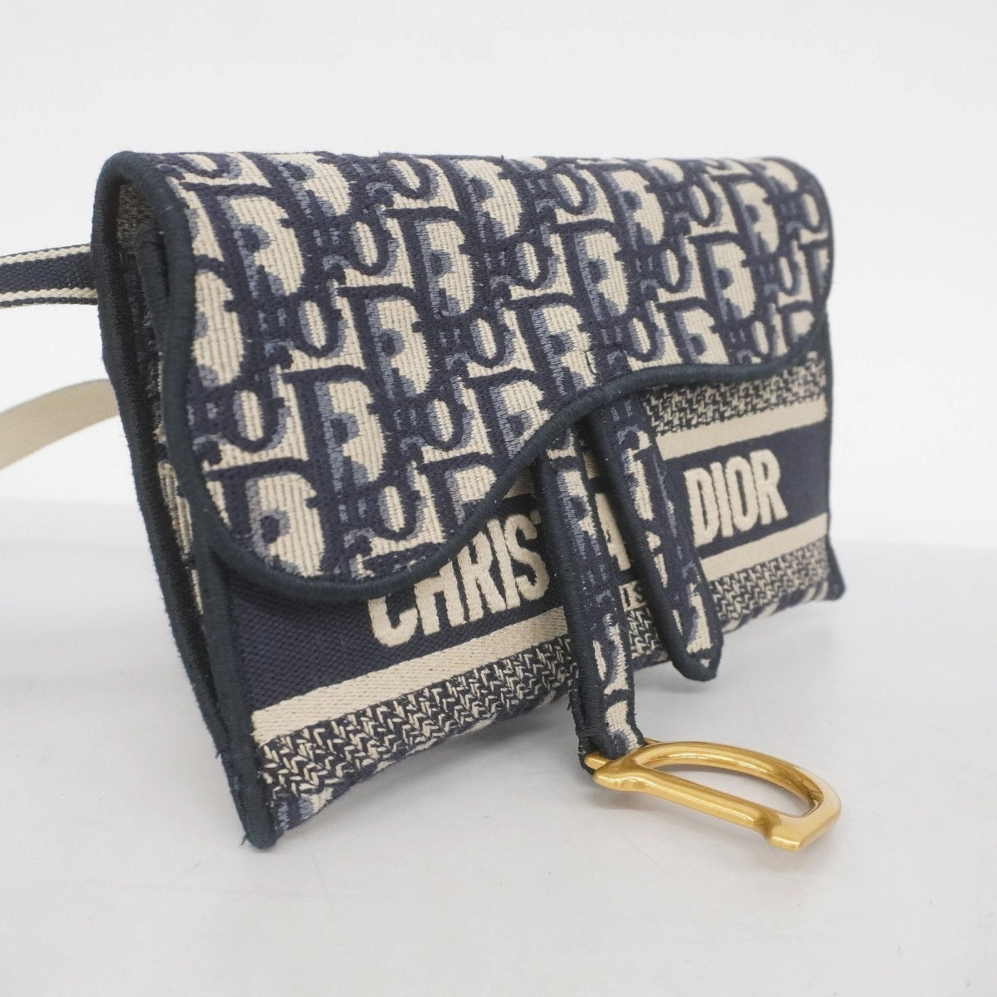 Christian Dior Canvas Shoulder Bag (Pre-Owned)