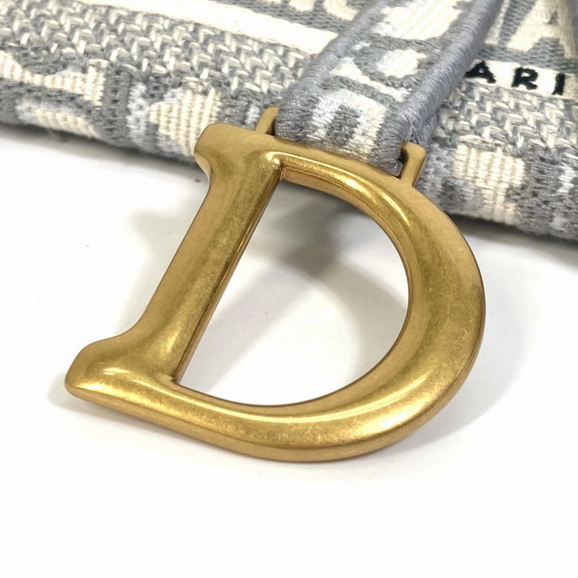 Christian Dior Jacquard Pouch Shoulder Bag (Pre-Owned)