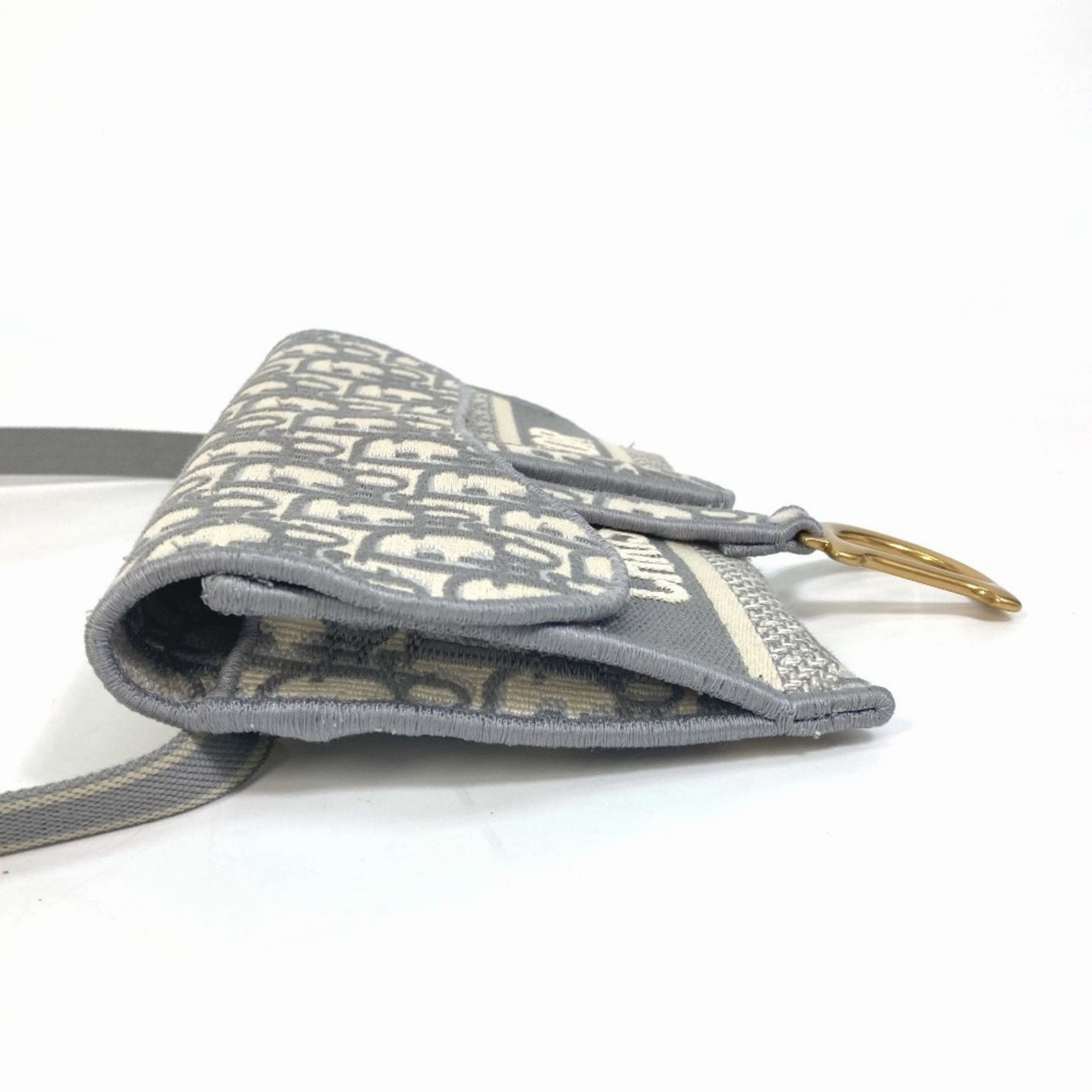 Christian Dior Jacquard Pouch Shoulder Bag (Pre-Owned)