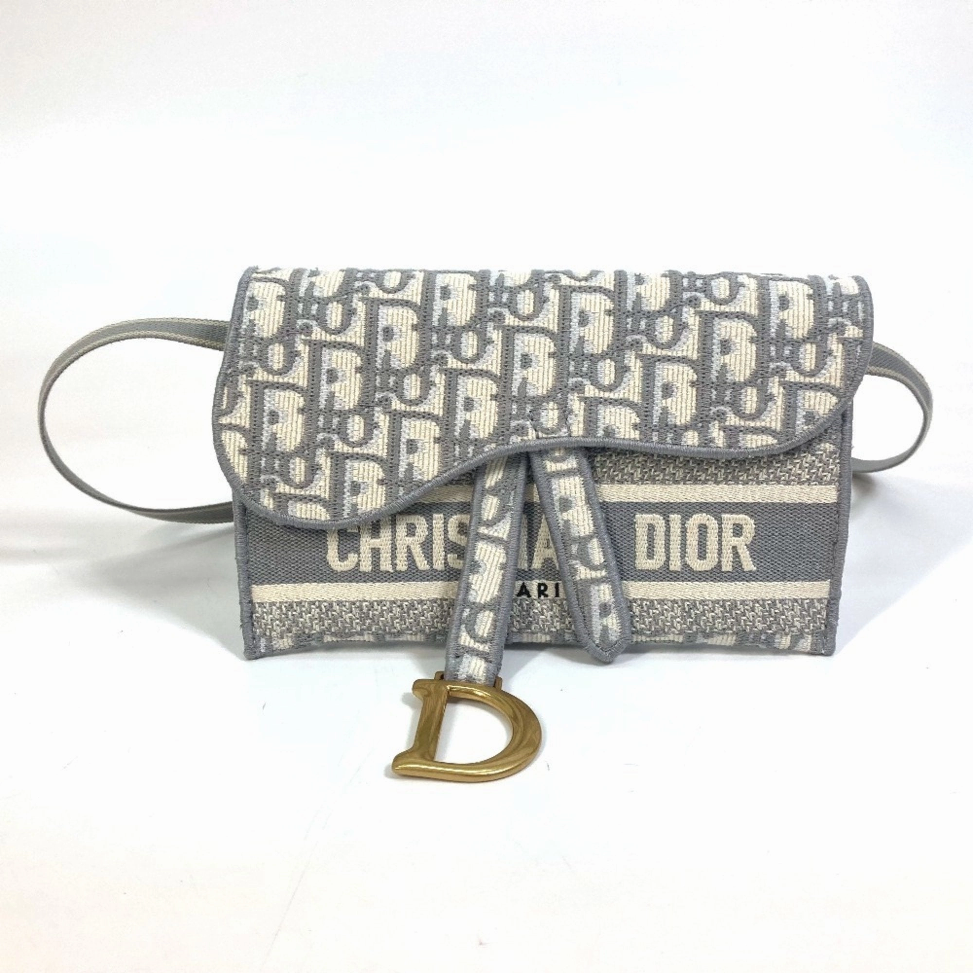 Christian Dior Jacquard Pouch Shoulder Bag (Pre-Owned)