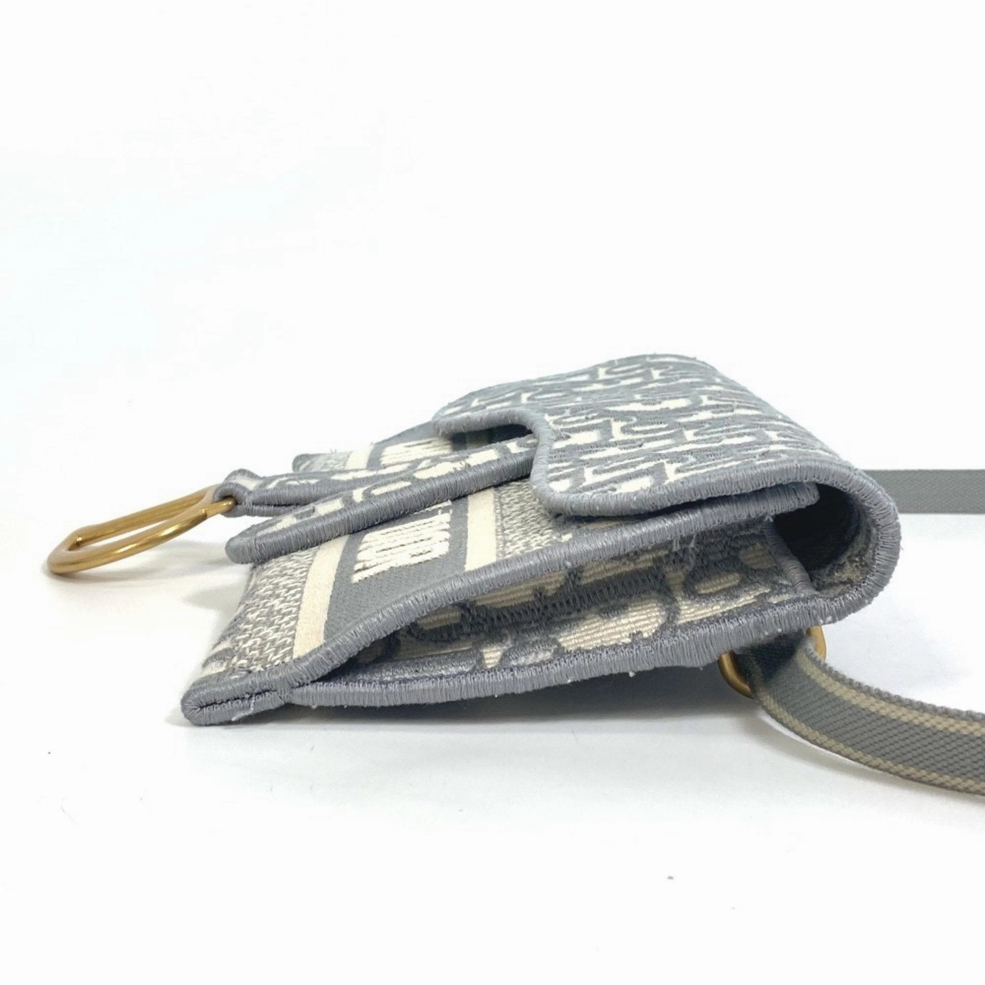 Christian Dior Jacquard Pouch Shoulder Bag (Pre-Owned)