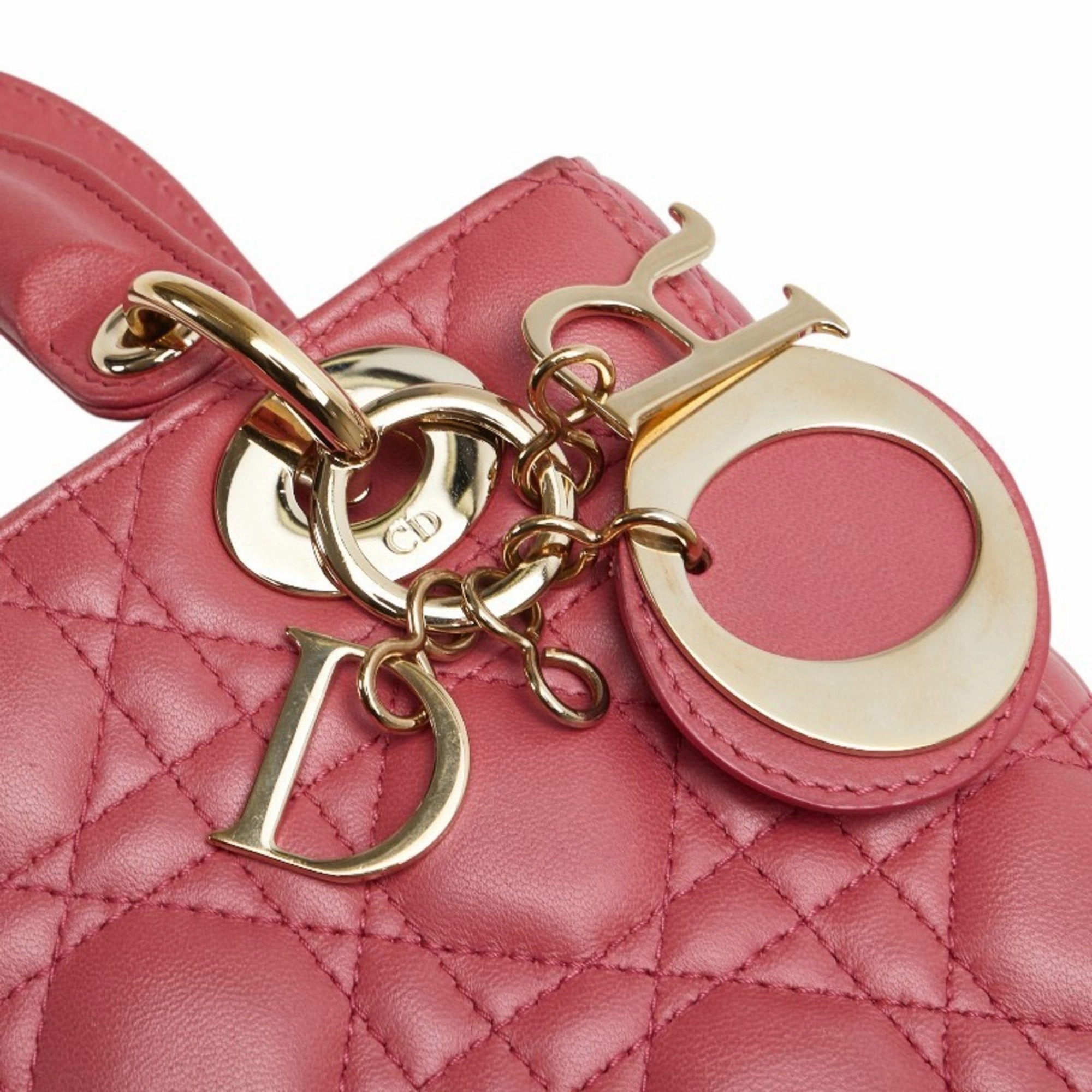 Christian Dior Leather Handbag Shoulder Bag (Pre-Owned)