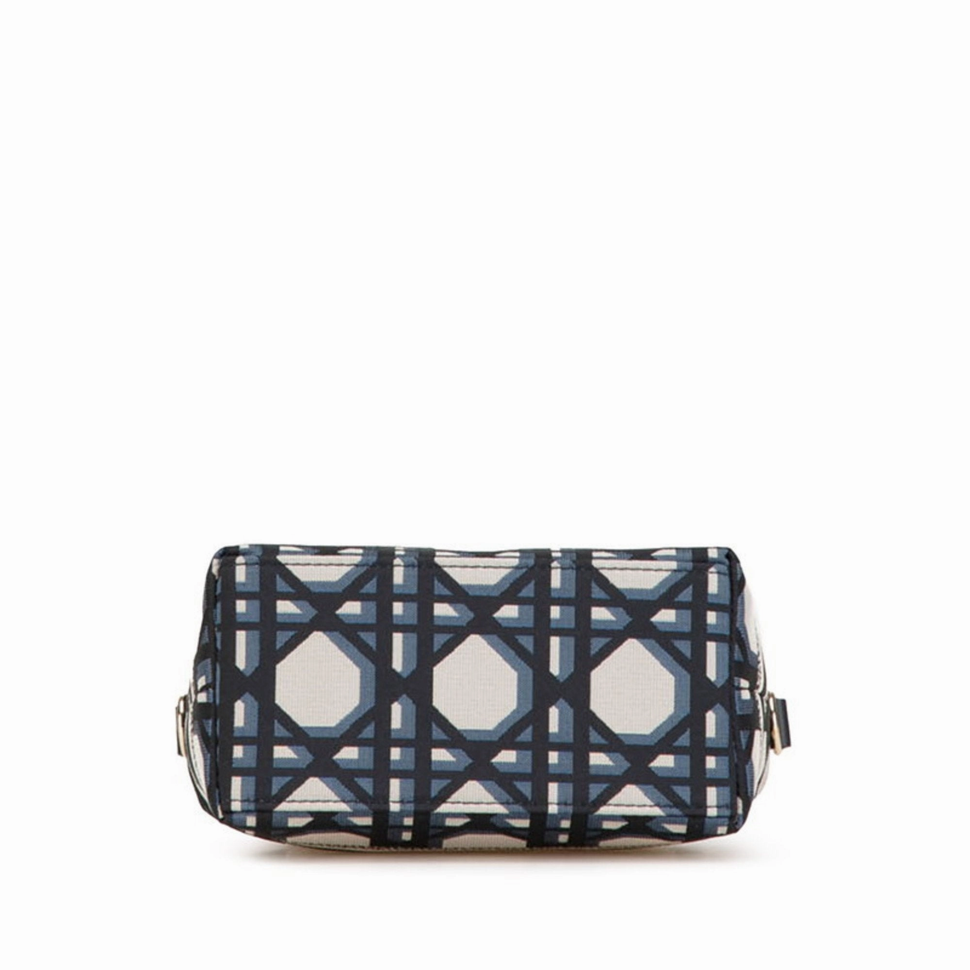 Christian Dior Navy Fabric Leather Pouch (Pre-Owned)