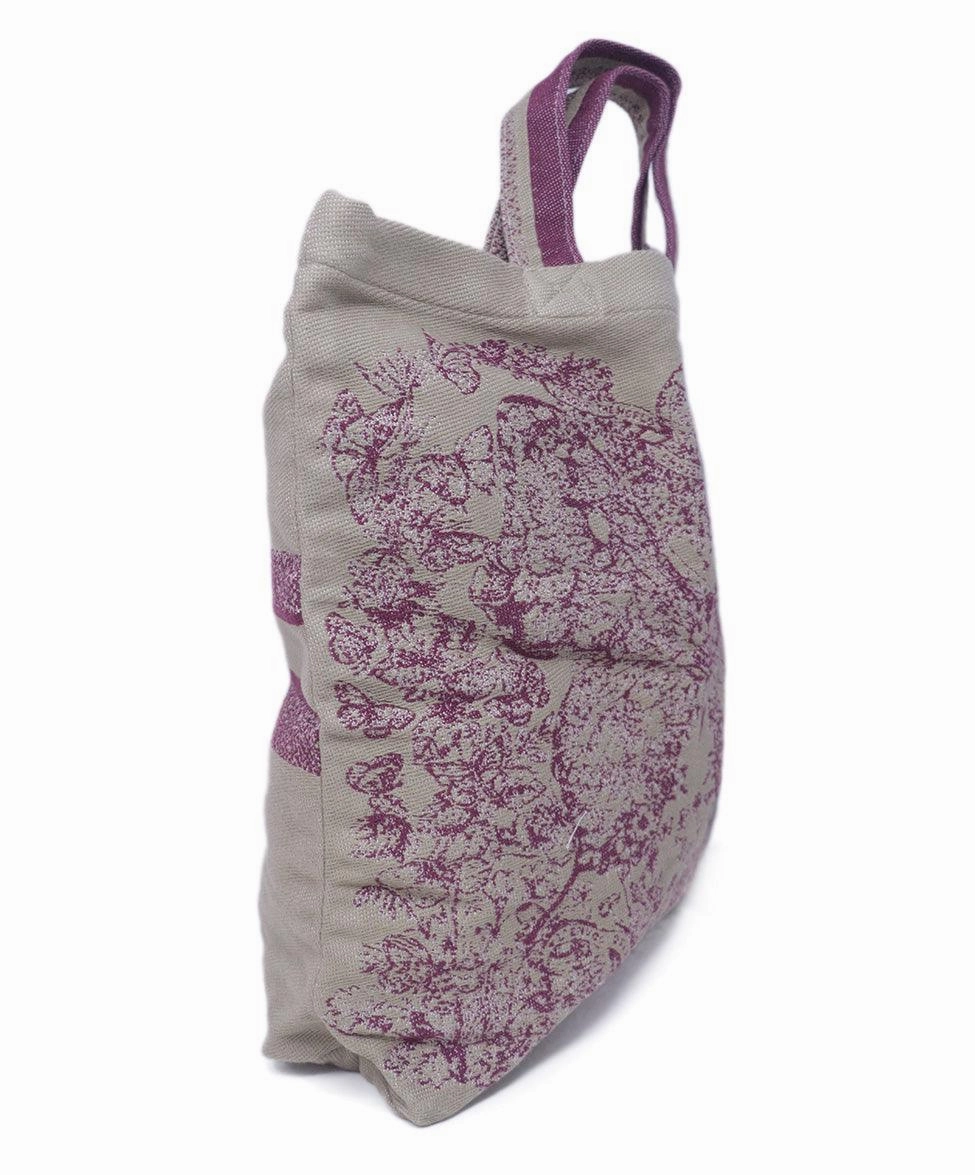 Christian Dior Tan & Pink Embroidered Tote