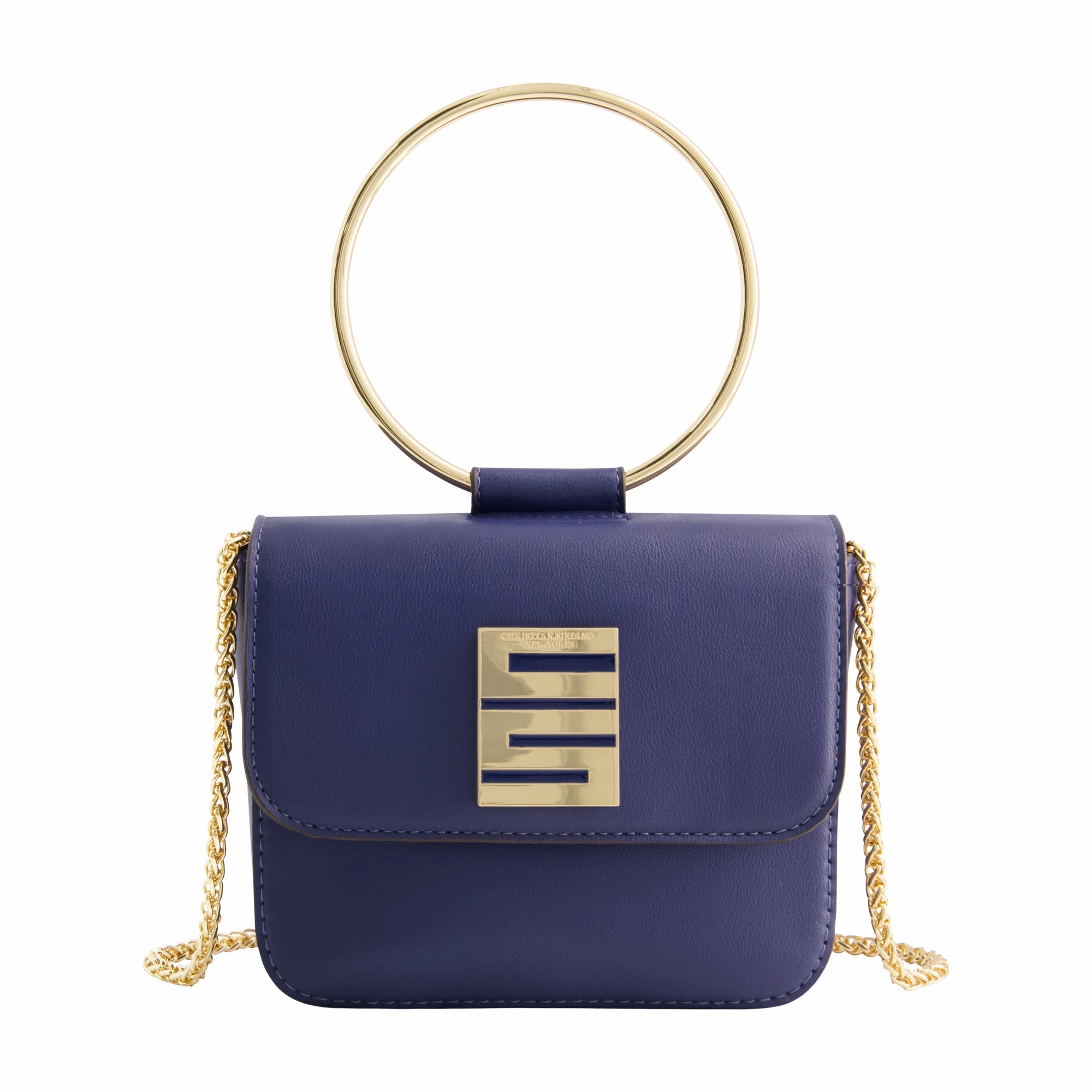 Christian Siriano New York Ring Handle Mini Flap Crossbody