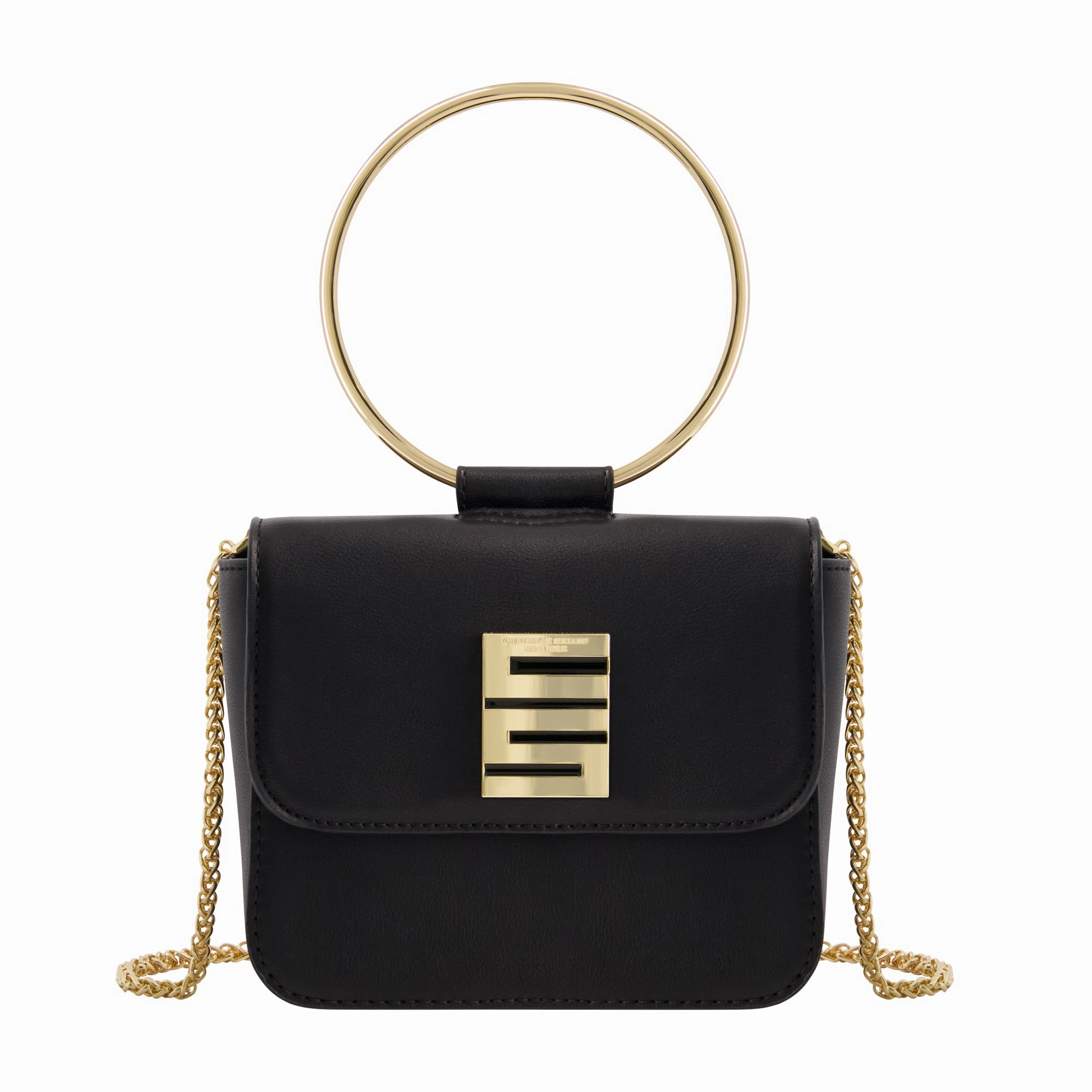 Christian Siriano New York Ring Handle Mini Flap Crossbody