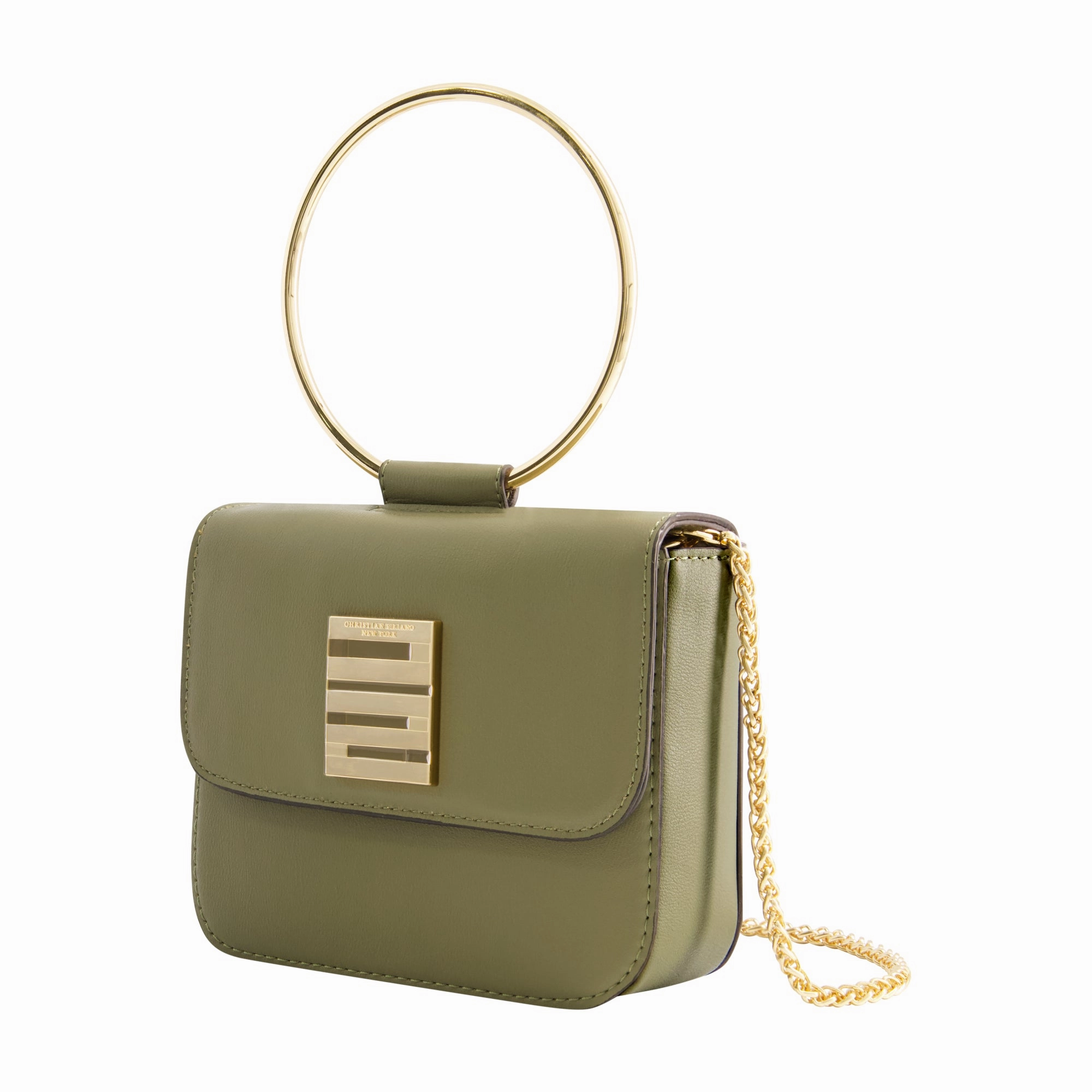 Christian Siriano New York Ring Handle Mini Flap Crossbody