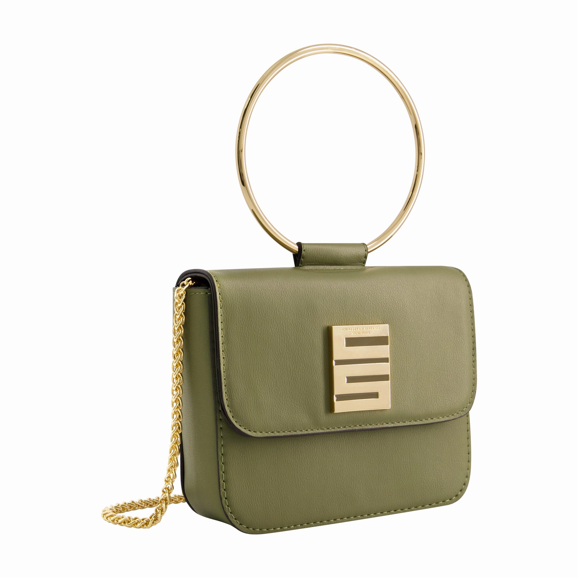 Christian Siriano New York Ring Handle Mini Flap Crossbody