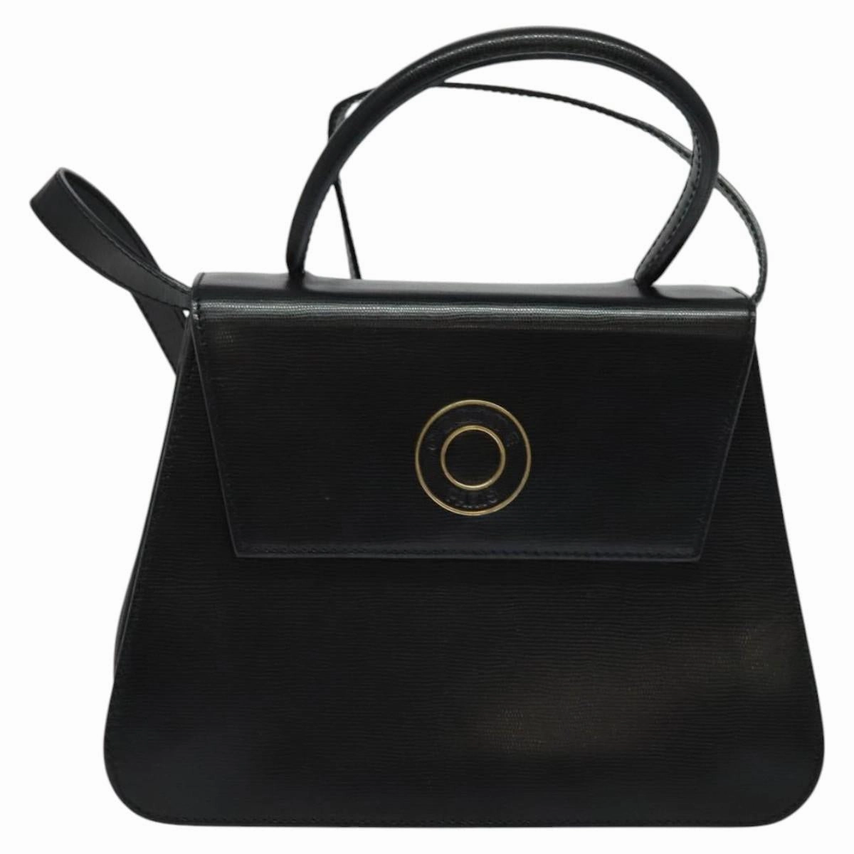 Cline Logo Du Cercle Leather Shoulder Bag (Pre-Owned)