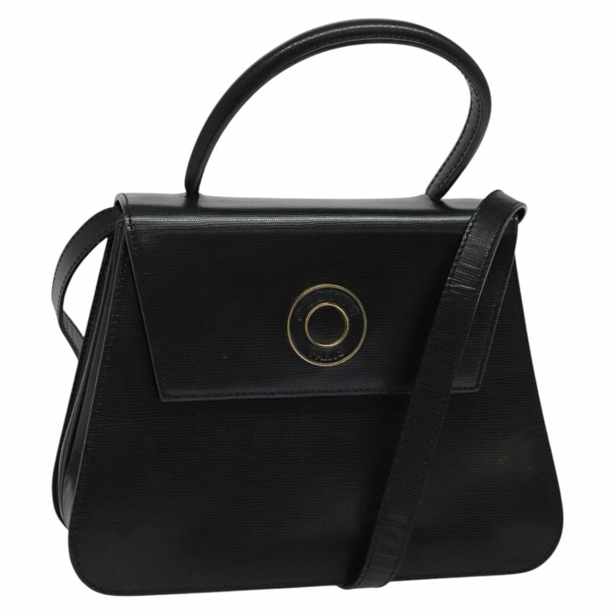 Cline Logo Du Cercle Leather Shoulder Bag (Pre-Owned)