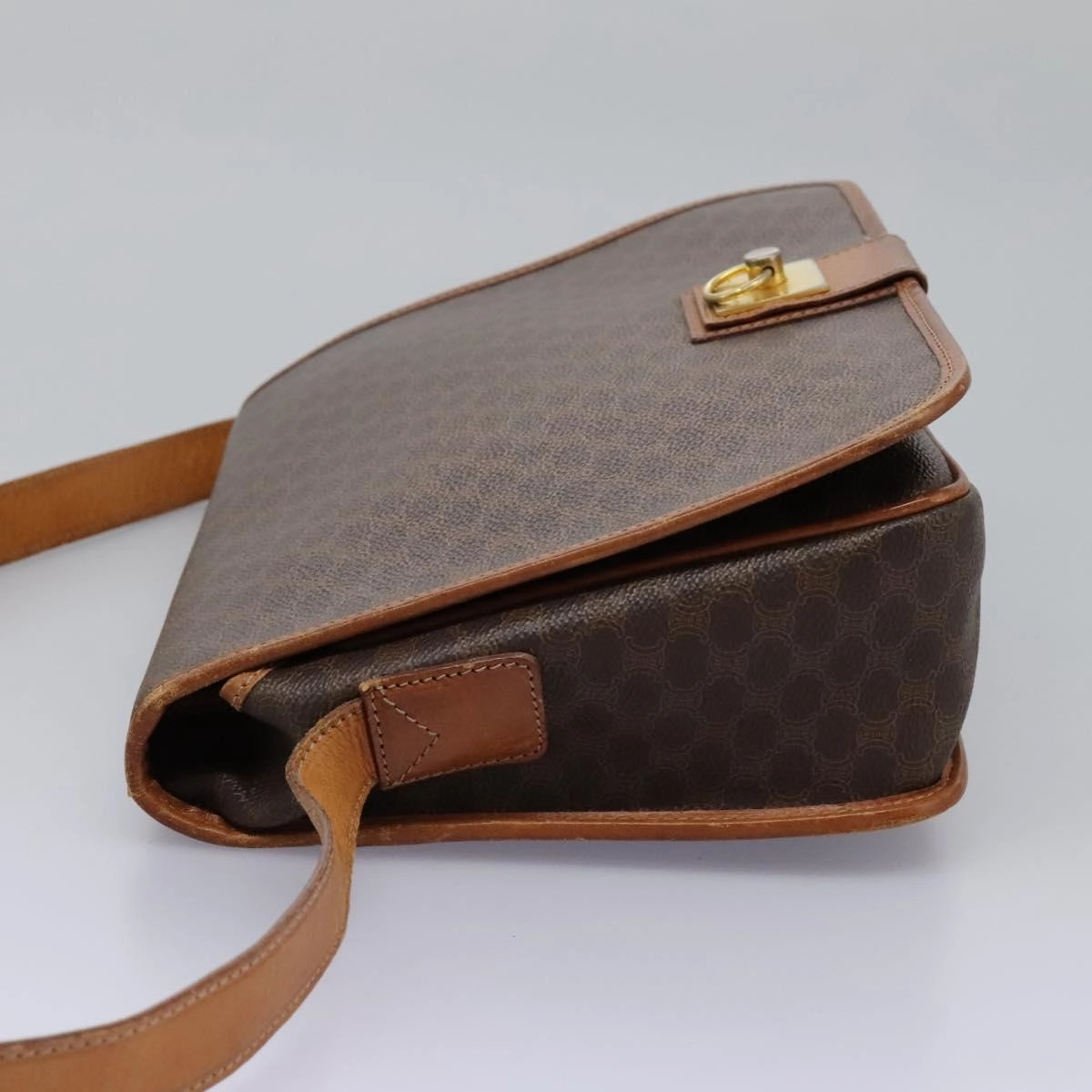 Cline Macadam Canvas Shoulder Bag (Pre-Owned)