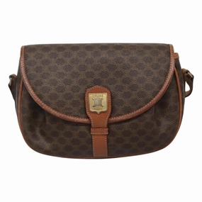 Cline Macadam Canvas Shoulder Bag (Pre-Owned)