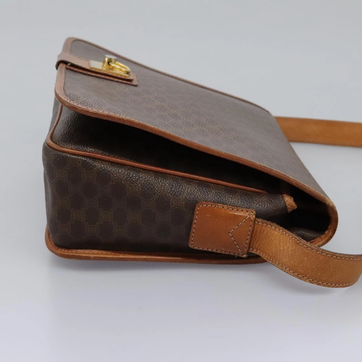 Cline Macadam Canvas Shoulder Bag (Pre-Owned)