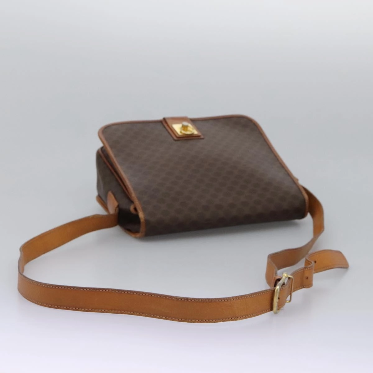 Cline Macadam Canvas Shoulder Bag (Pre-Owned)