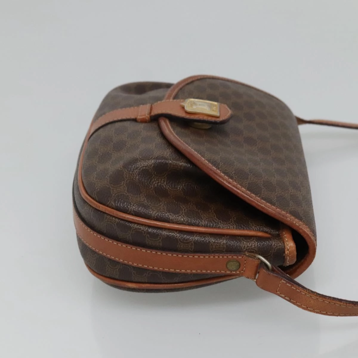 Cline Macadam Canvas Shoulder Bag (Pre-Owned)