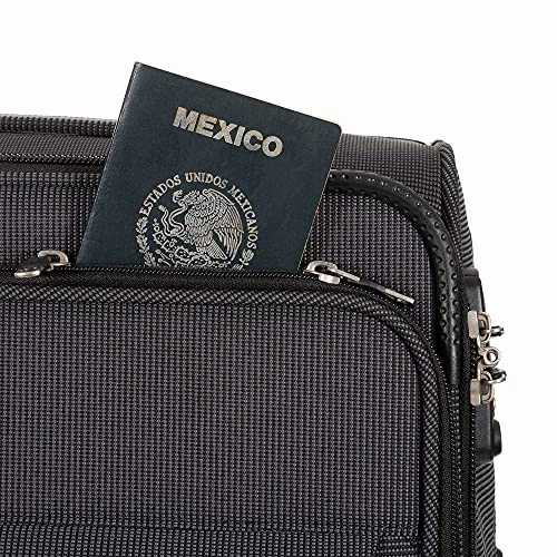Cloe Checked Large 28 inch Luggage with 360-spinner wheels in Black Color