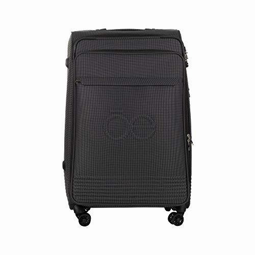 Cloe Checked Large 28 inch Luggage with 360-spinner wheels in Black Color